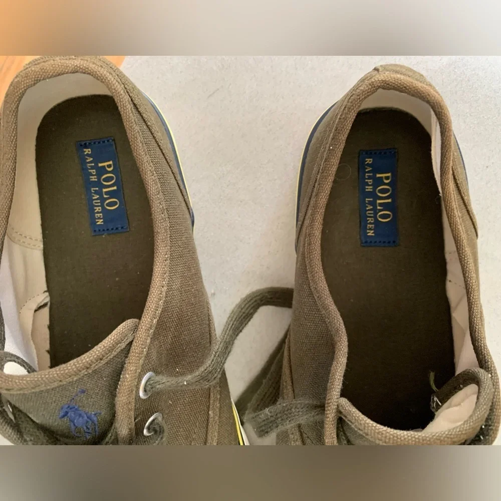 Men’s Polo by Ralph Lauren Morray Olive Canvas Lifestyle Shoes